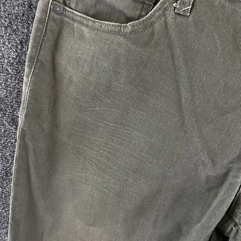 Aeropostale Men's Skinny Jeans Green Twill Cotton Tapered Legs Pants Size 30x30